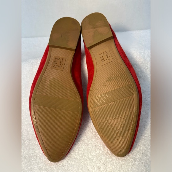 Naturalizer "Lorna" Red Suede Flats, Size 8.5M - Picture 5 of 5